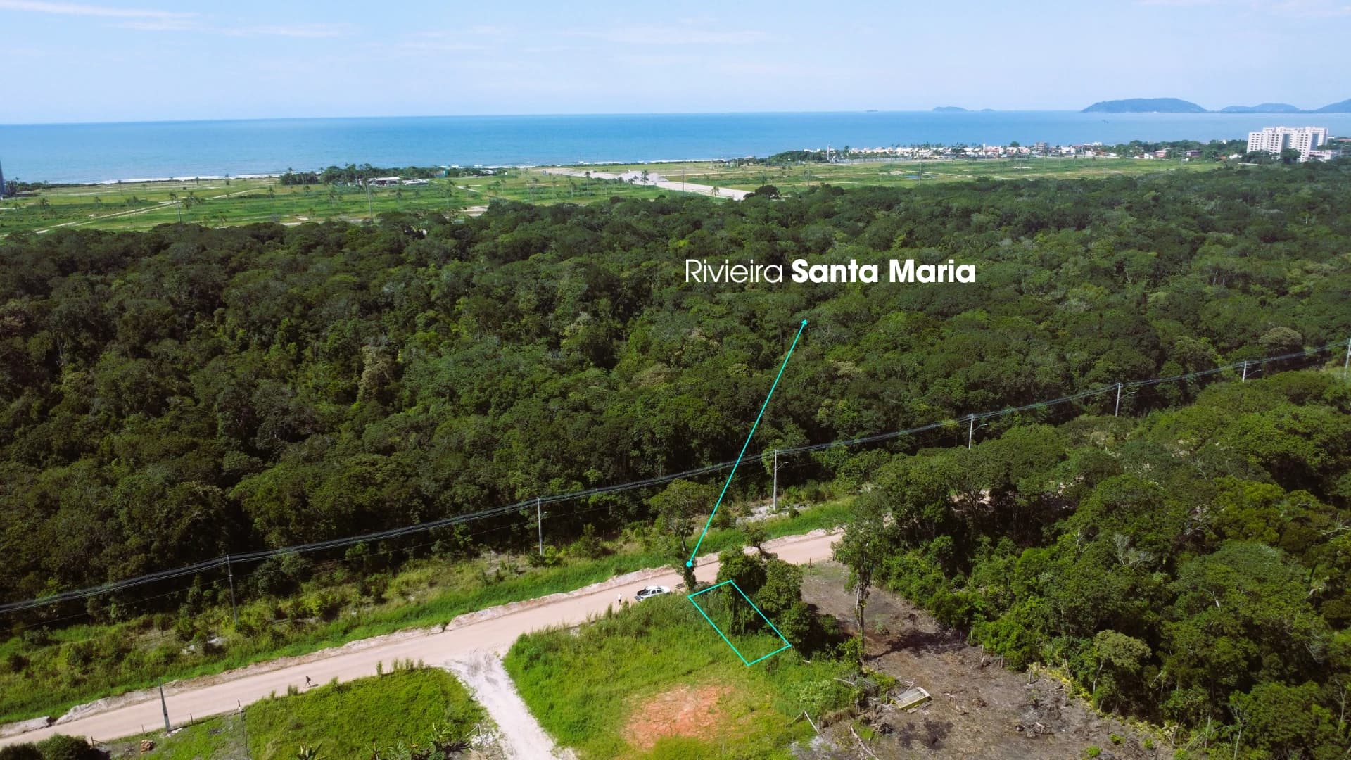 TERRENO EM FRENTE AO RIVIEIRA SANTA MARIA COM 409,6m²